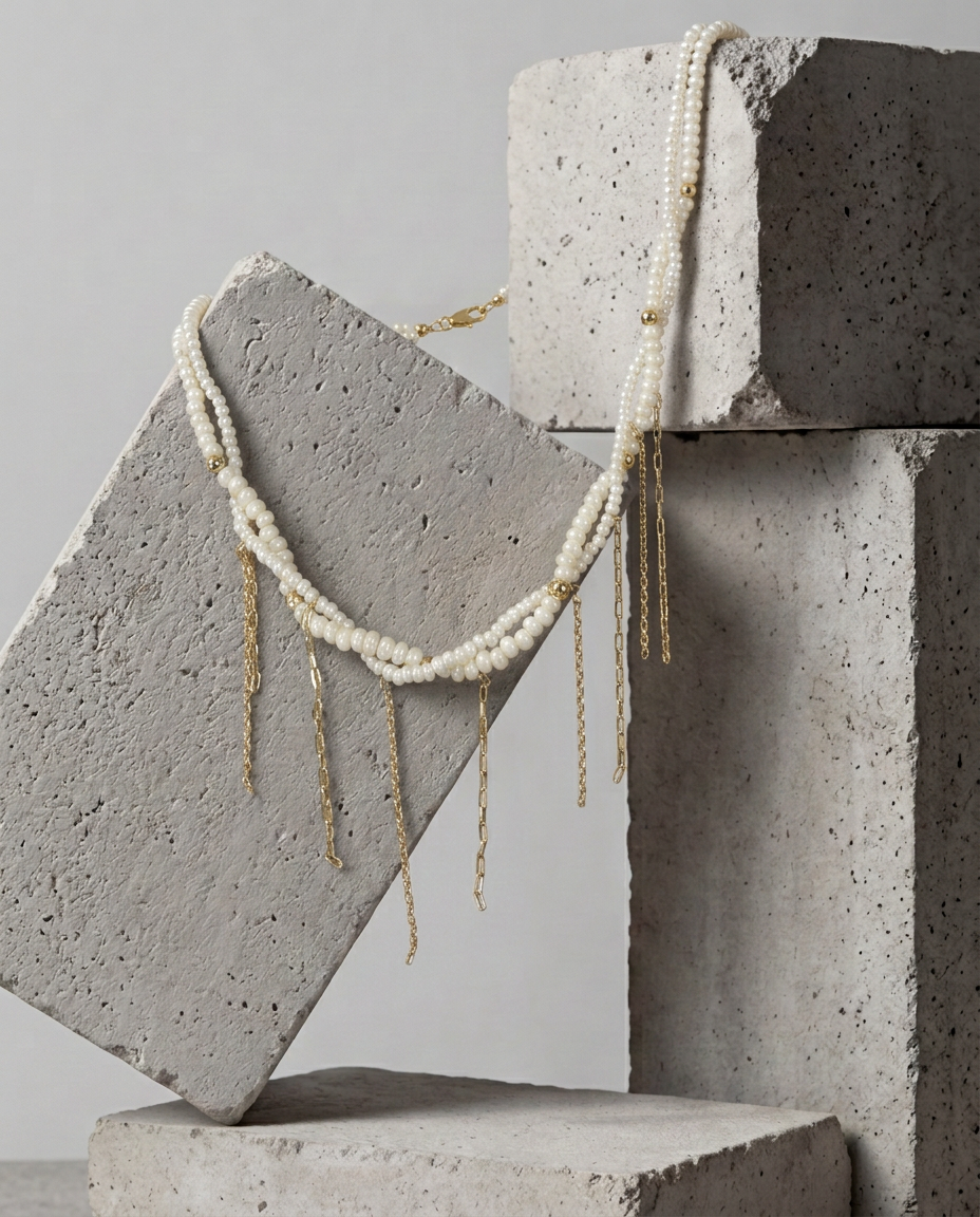 Collar Doble Perlas