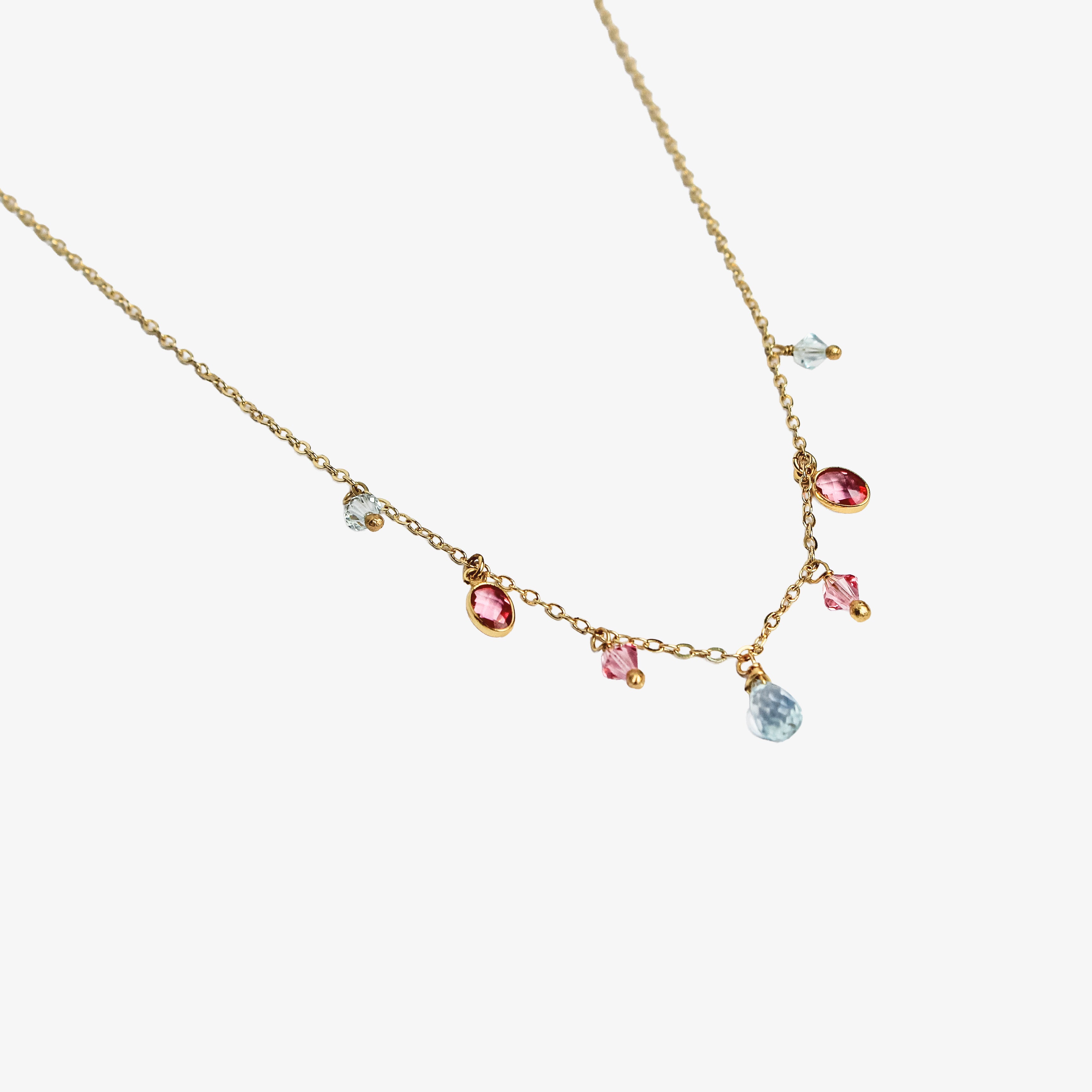 Collar Topacio Celeste