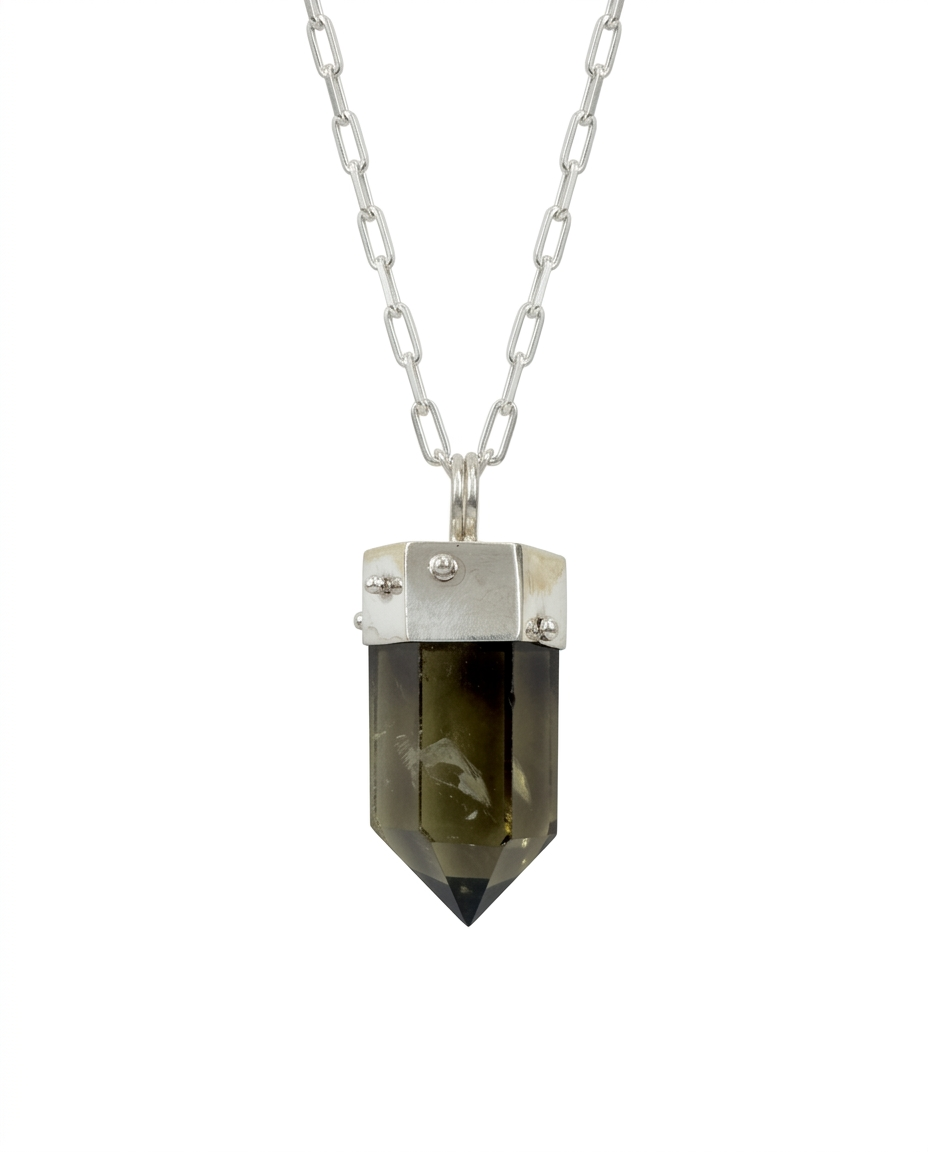 Collar Cuarzo Fume