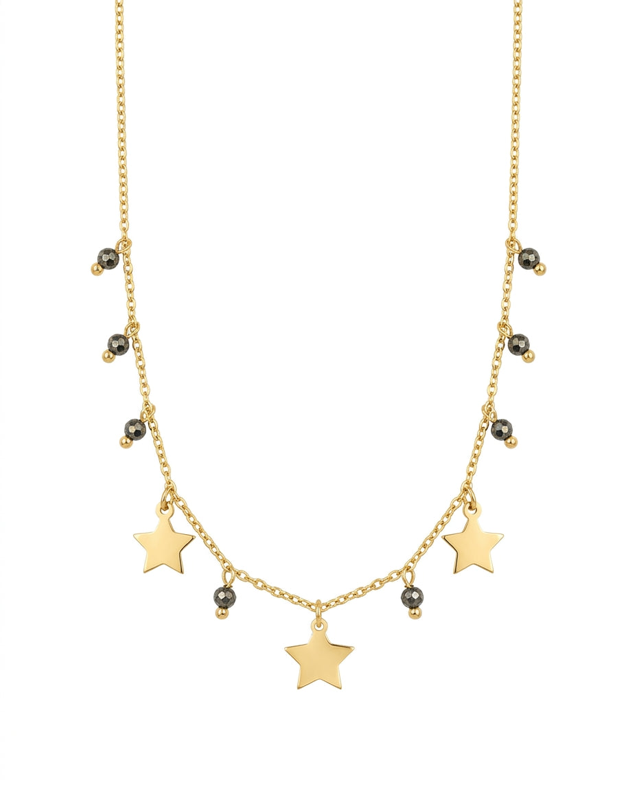 Collar Estrellas Piritas
