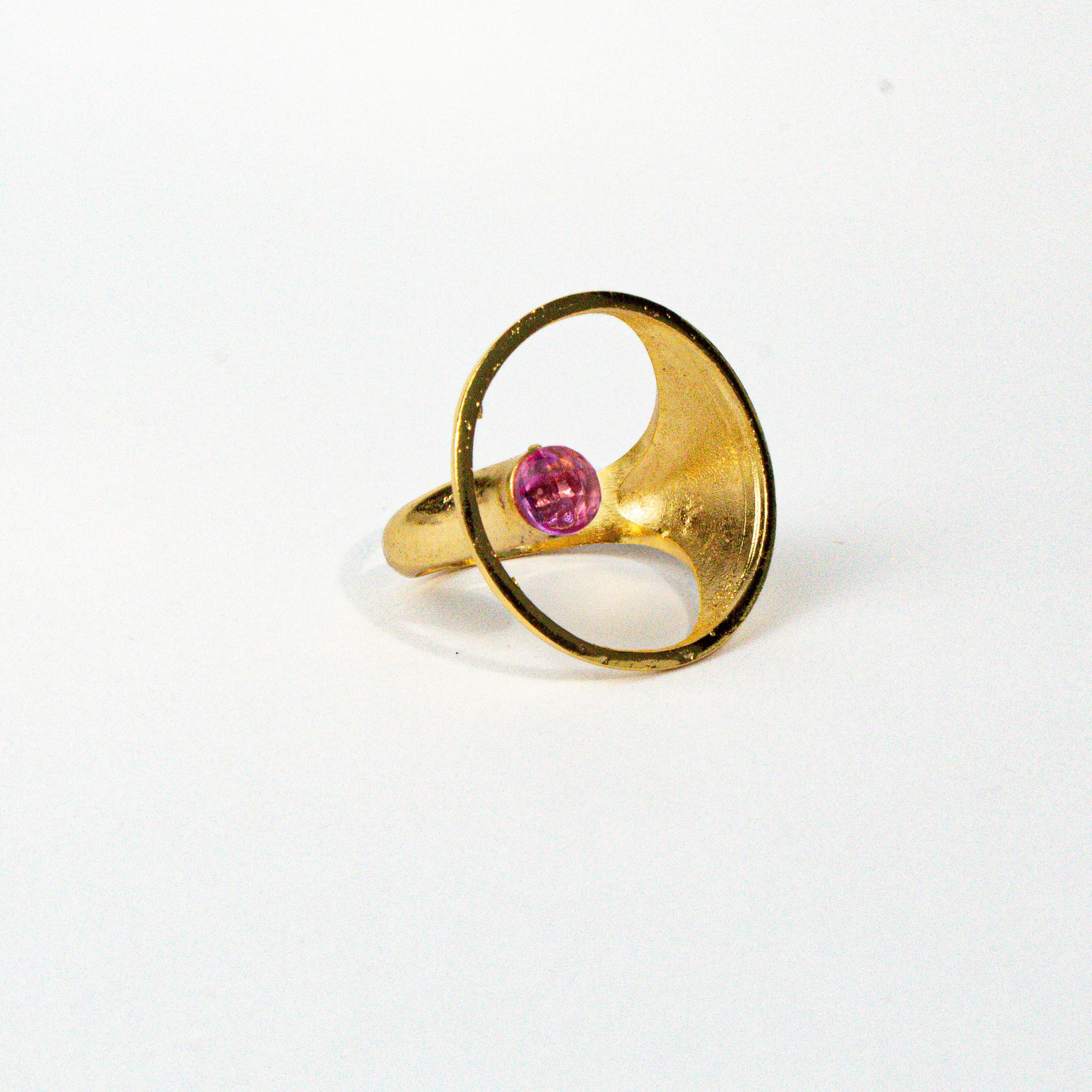 Anillo Circulo Rosa