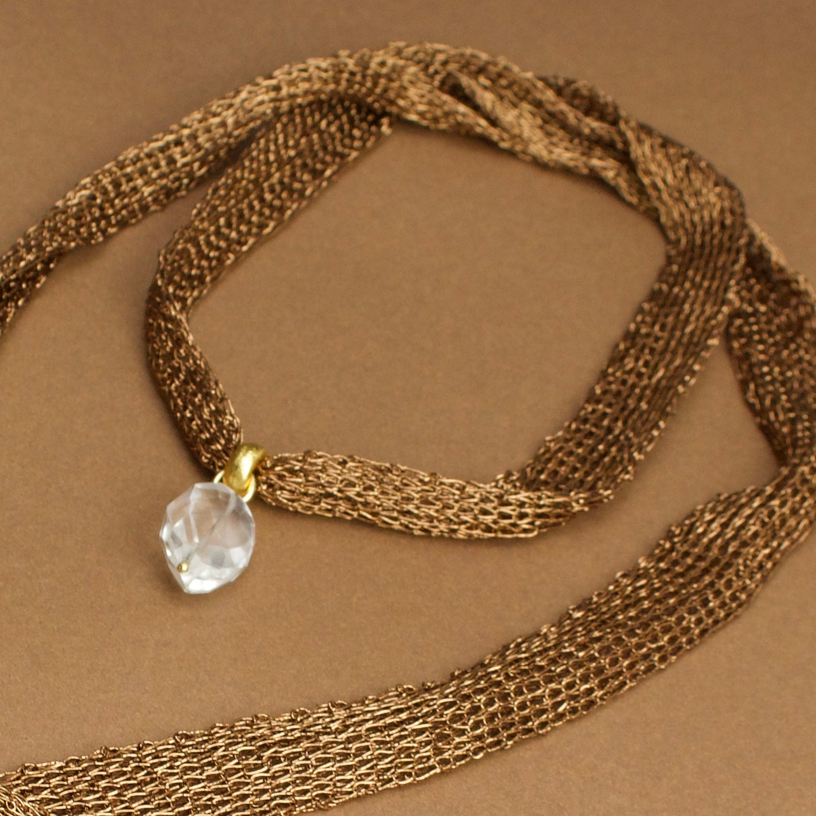 Collar Malla Cobre