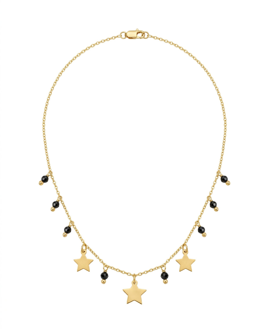 Collar Estrellas Piritas