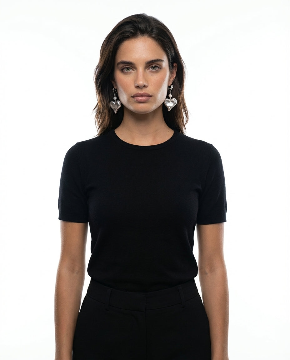 Aros Corazón Silver