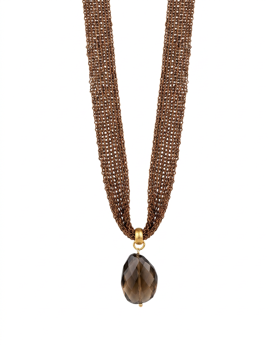 Collar Malla Cobre
