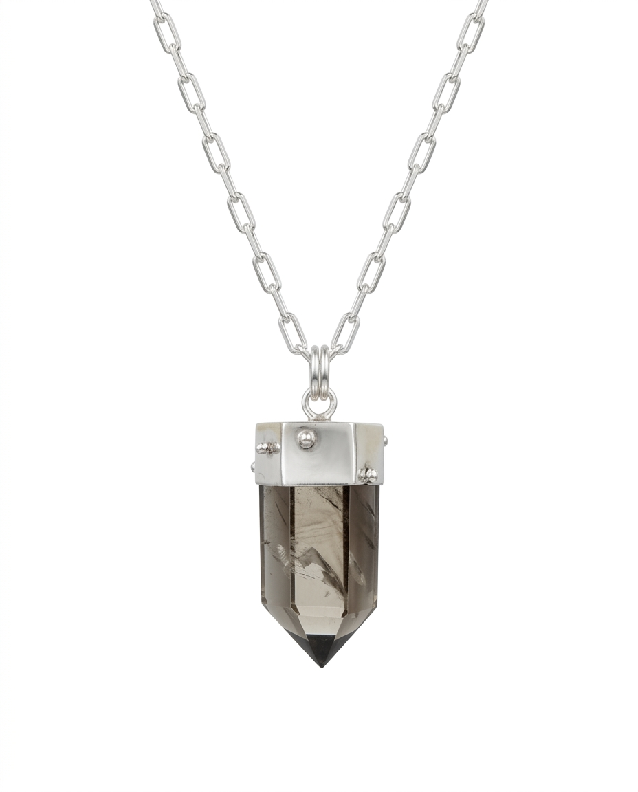 Collar Cuarzo Fume