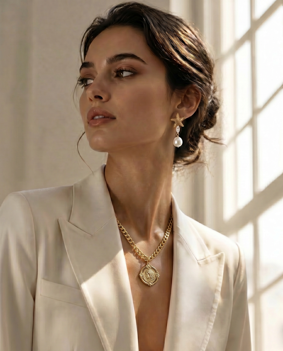 Collar Medalla Mujer