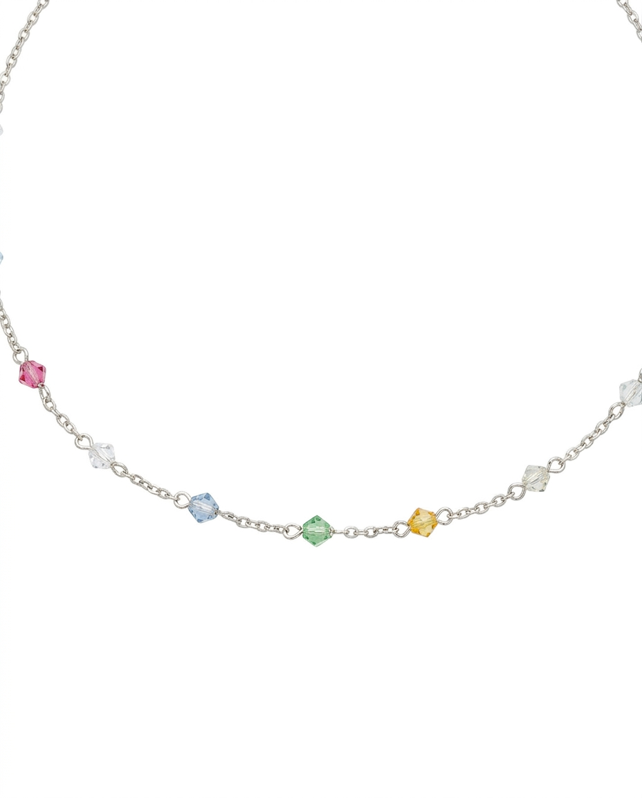 Collar Mini Swarovski Plata