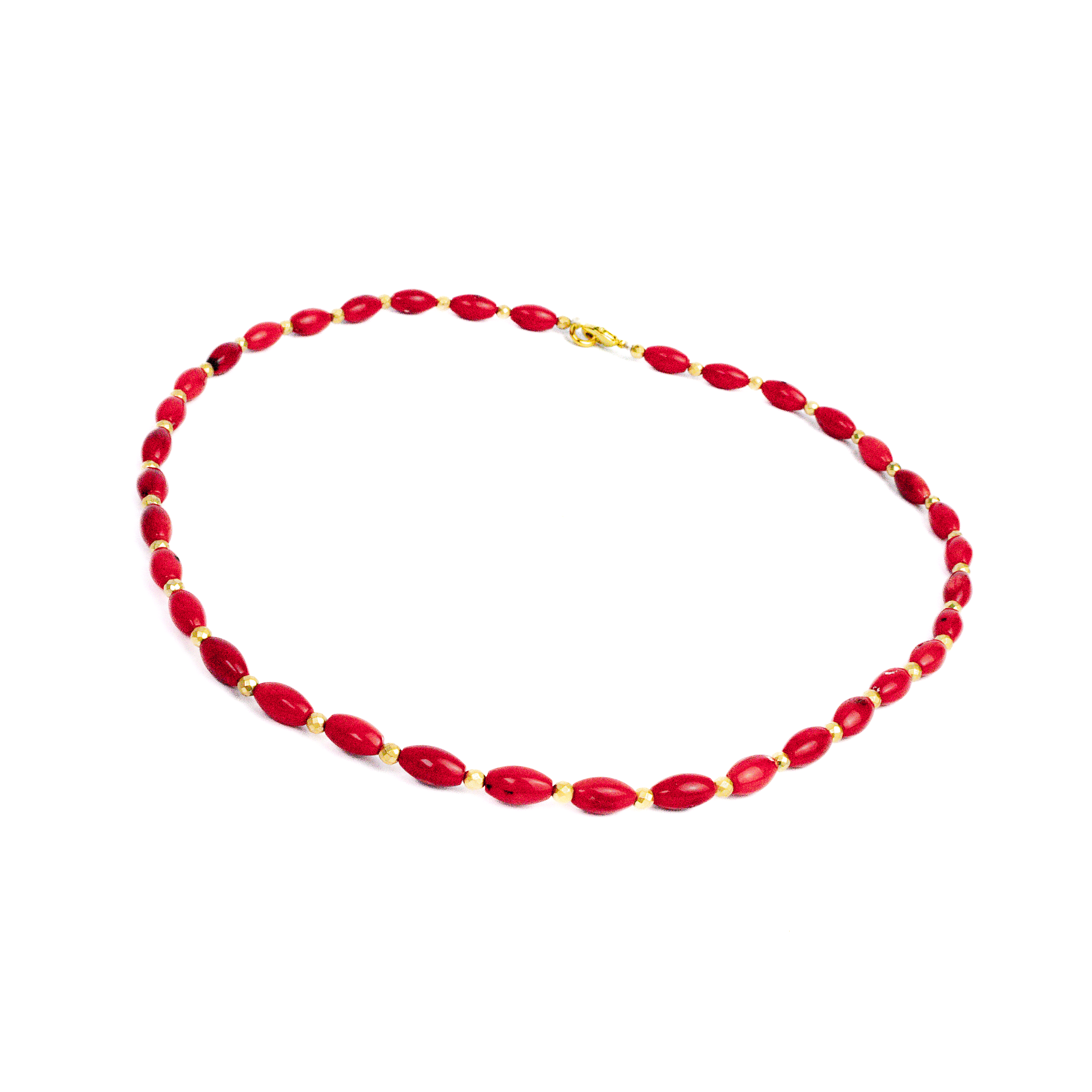 Collar Coral Ovalado