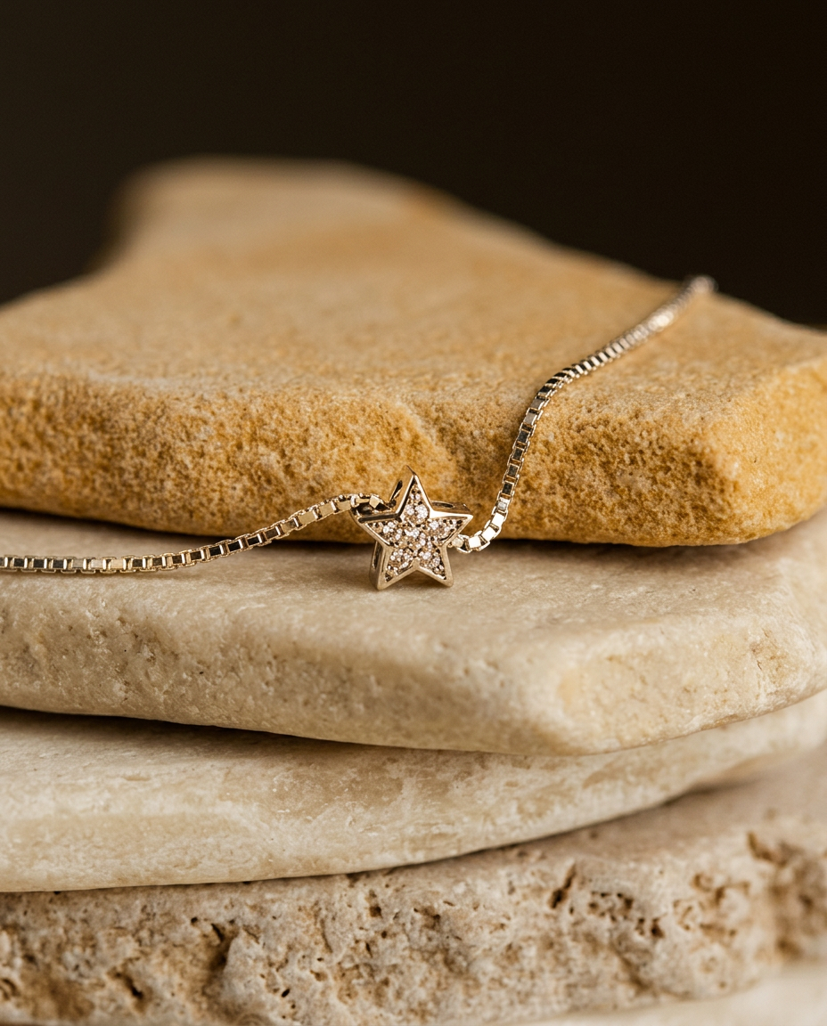 Collar Estrella Cubo
