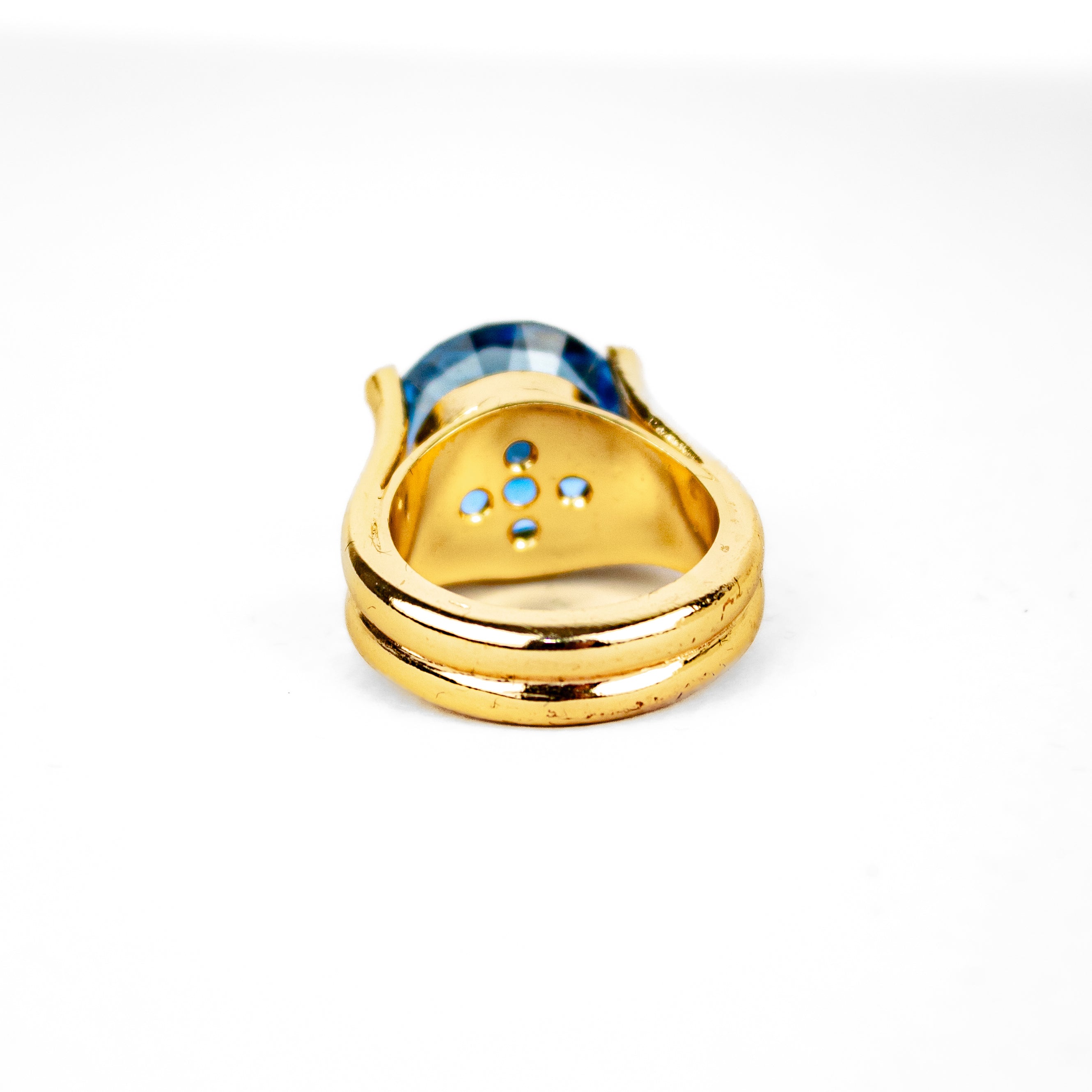 Anillo Circonita Azul