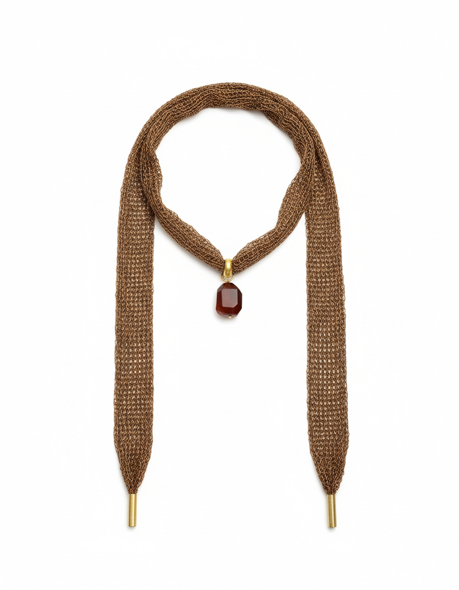 Collar Malla Cobre