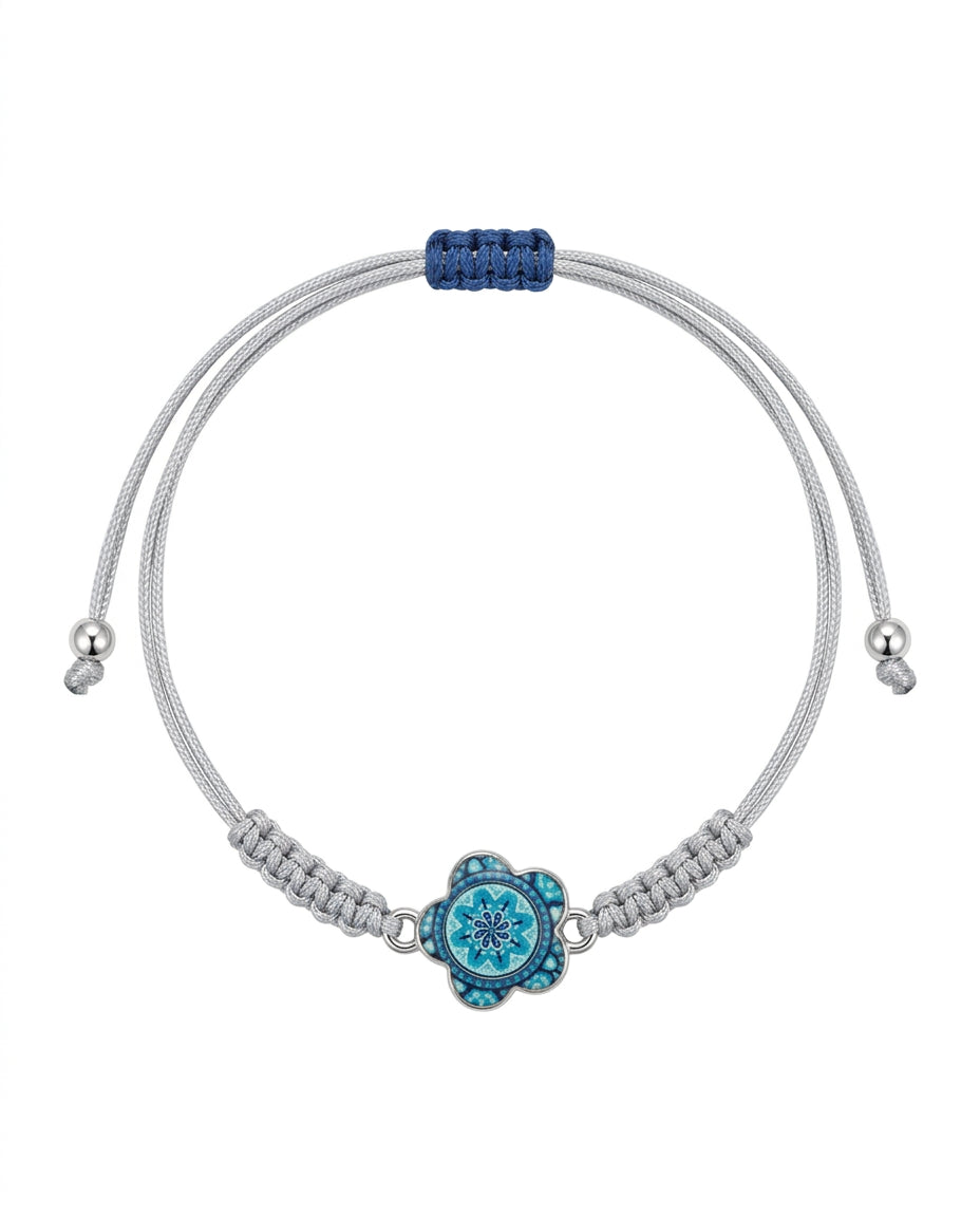 Pulsera Mándala Flor Silver