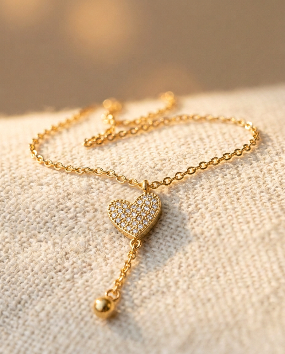 Collar Corazón Rosario