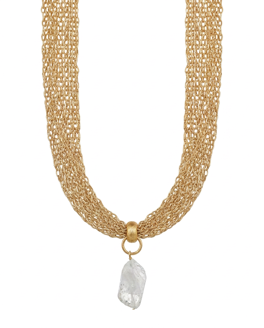 Collar Malla Dorado