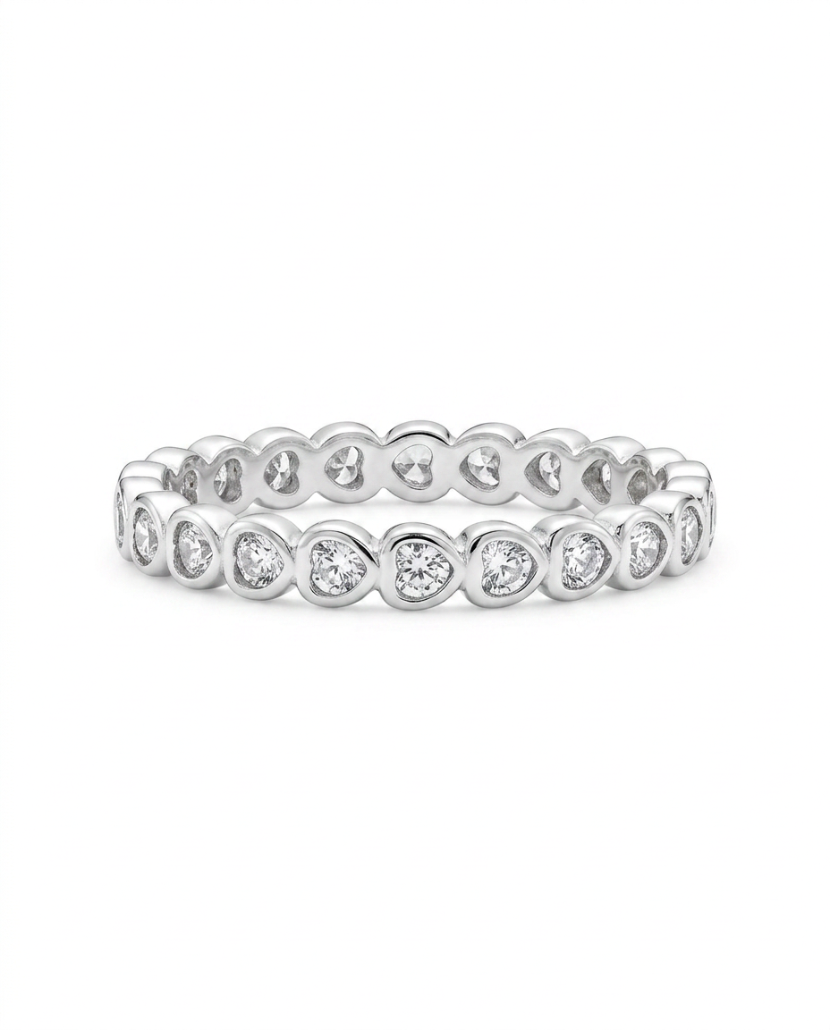 Anillo Circon Corazón