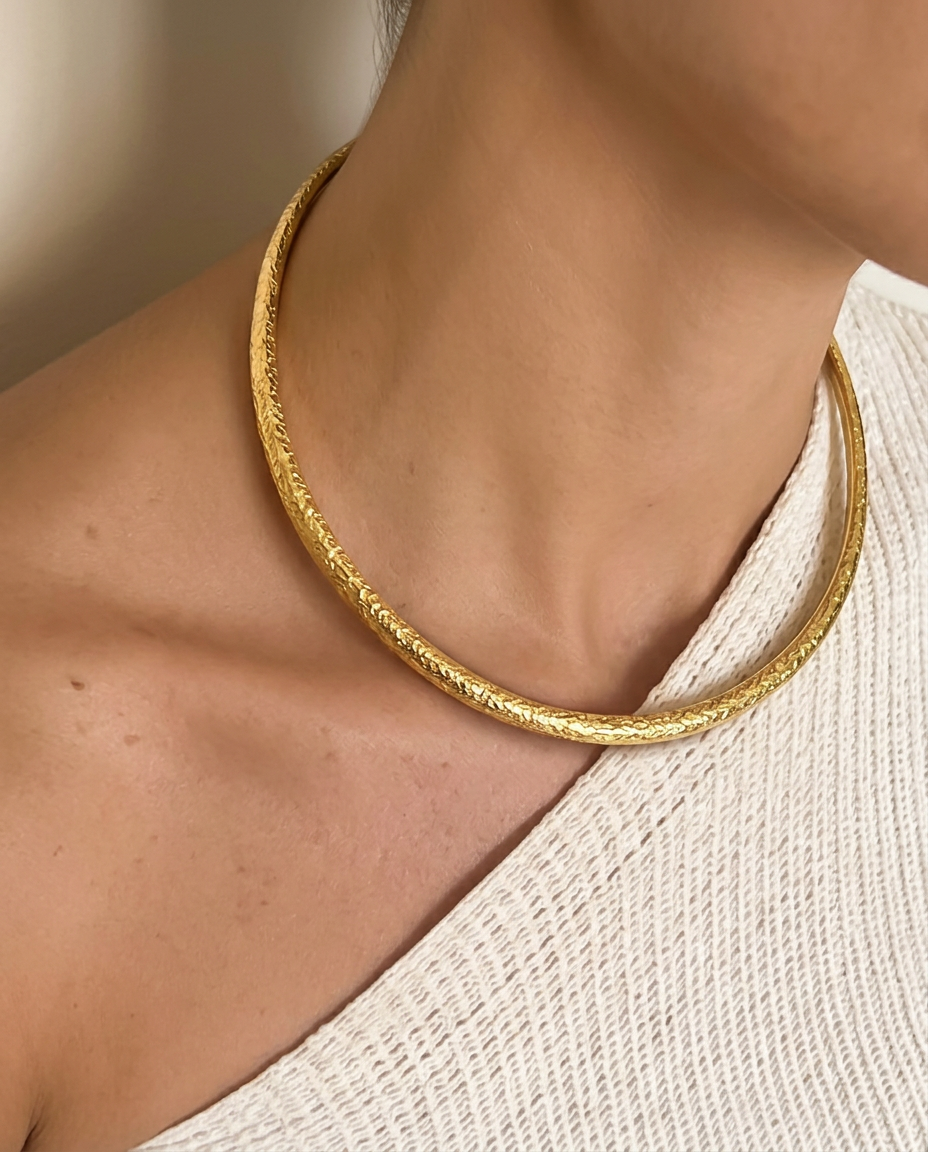 Collar Tiara Bronce