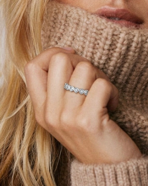 Anillo Circon Corazón