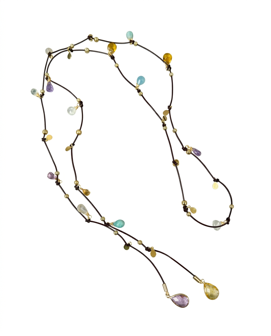 Collar Nudo Cuero