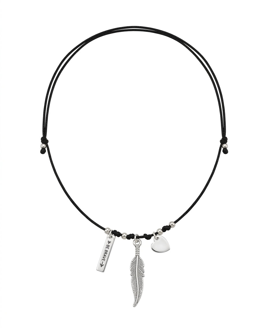 Collar Pluma Charms