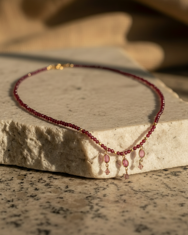 Collar Granates Oro