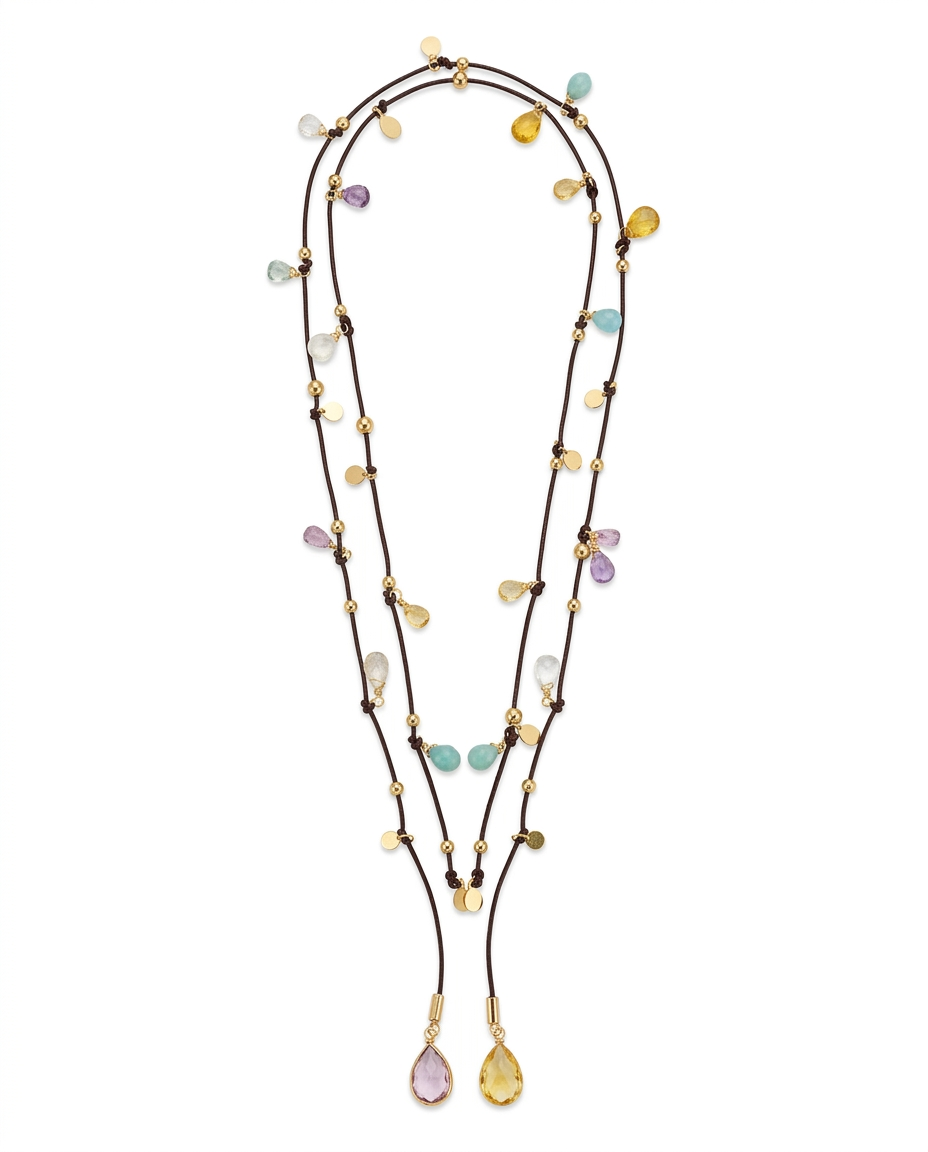 Collar Nudo Cuero