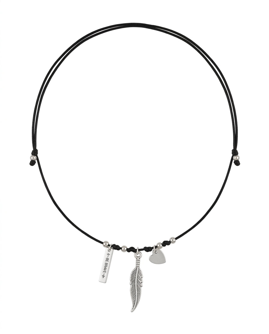 Collar Pluma Charms