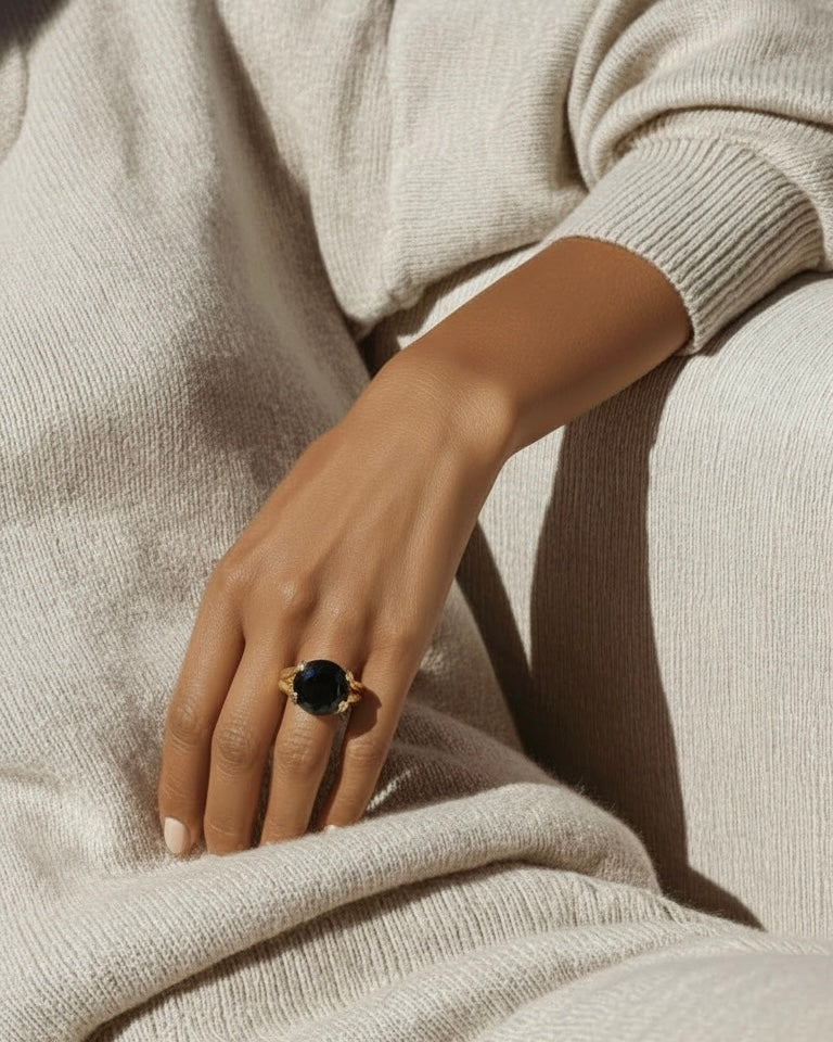 Anillo Circonita Negro