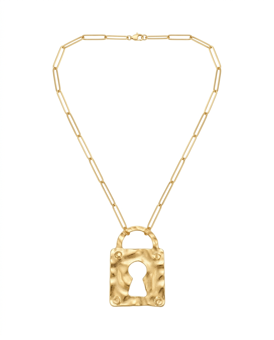 Collar Candado Oro
