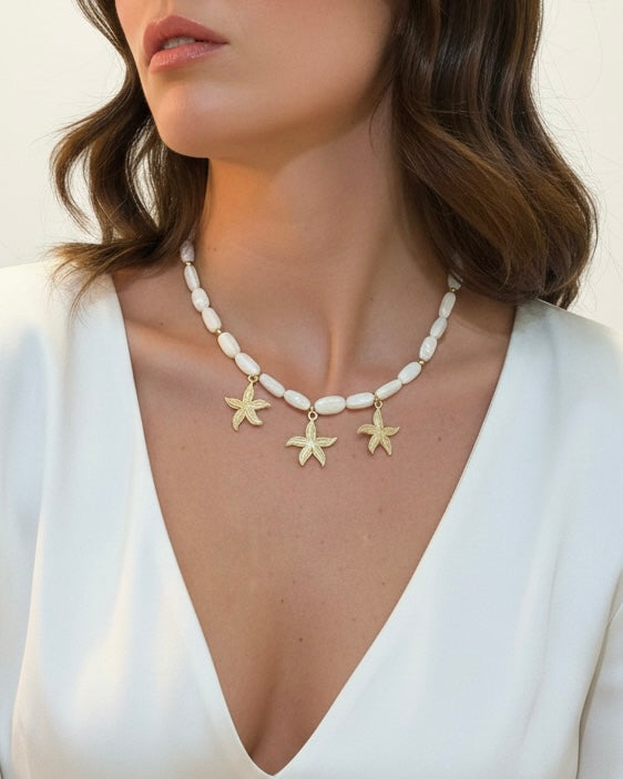 Collar Nácar Estrella de Mar