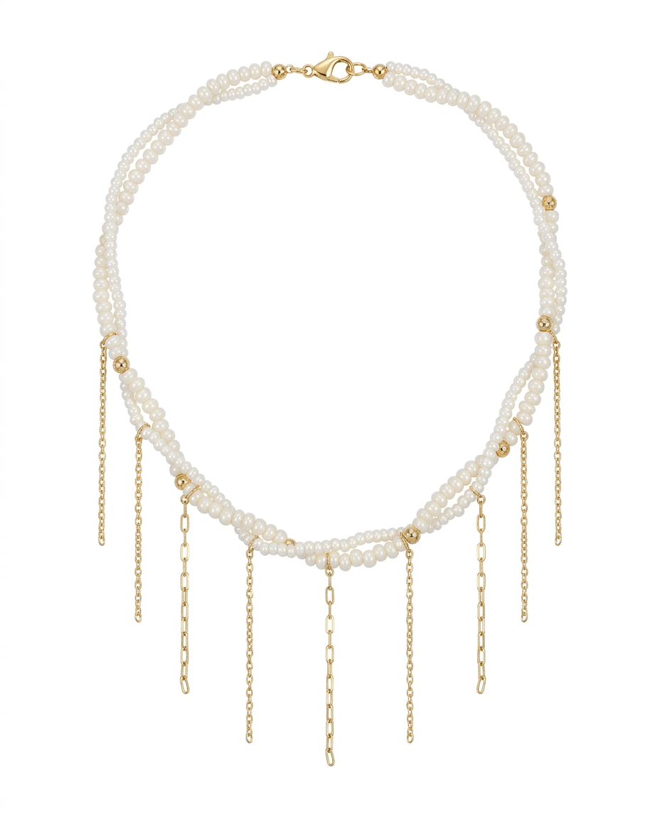Collar Doble Perlas