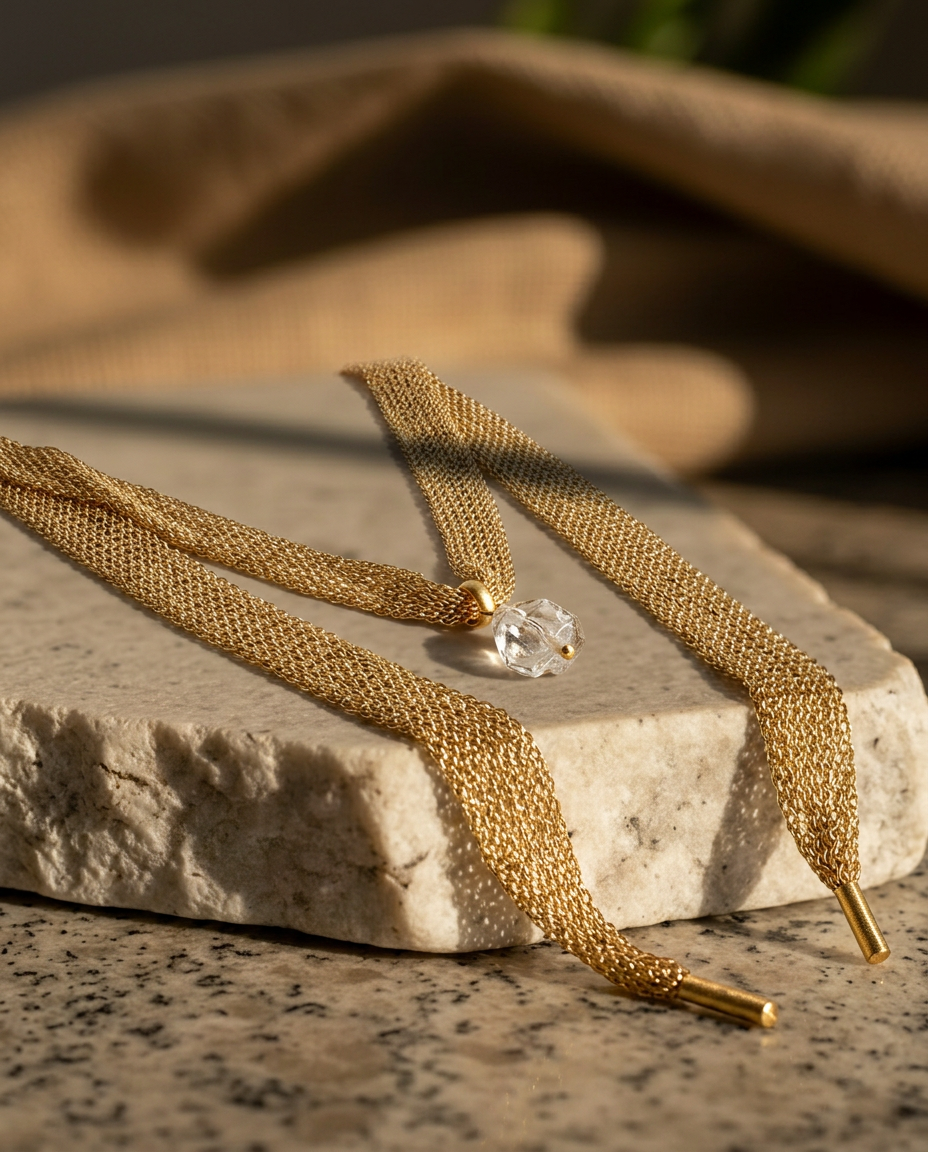 Collar Malla Dorado