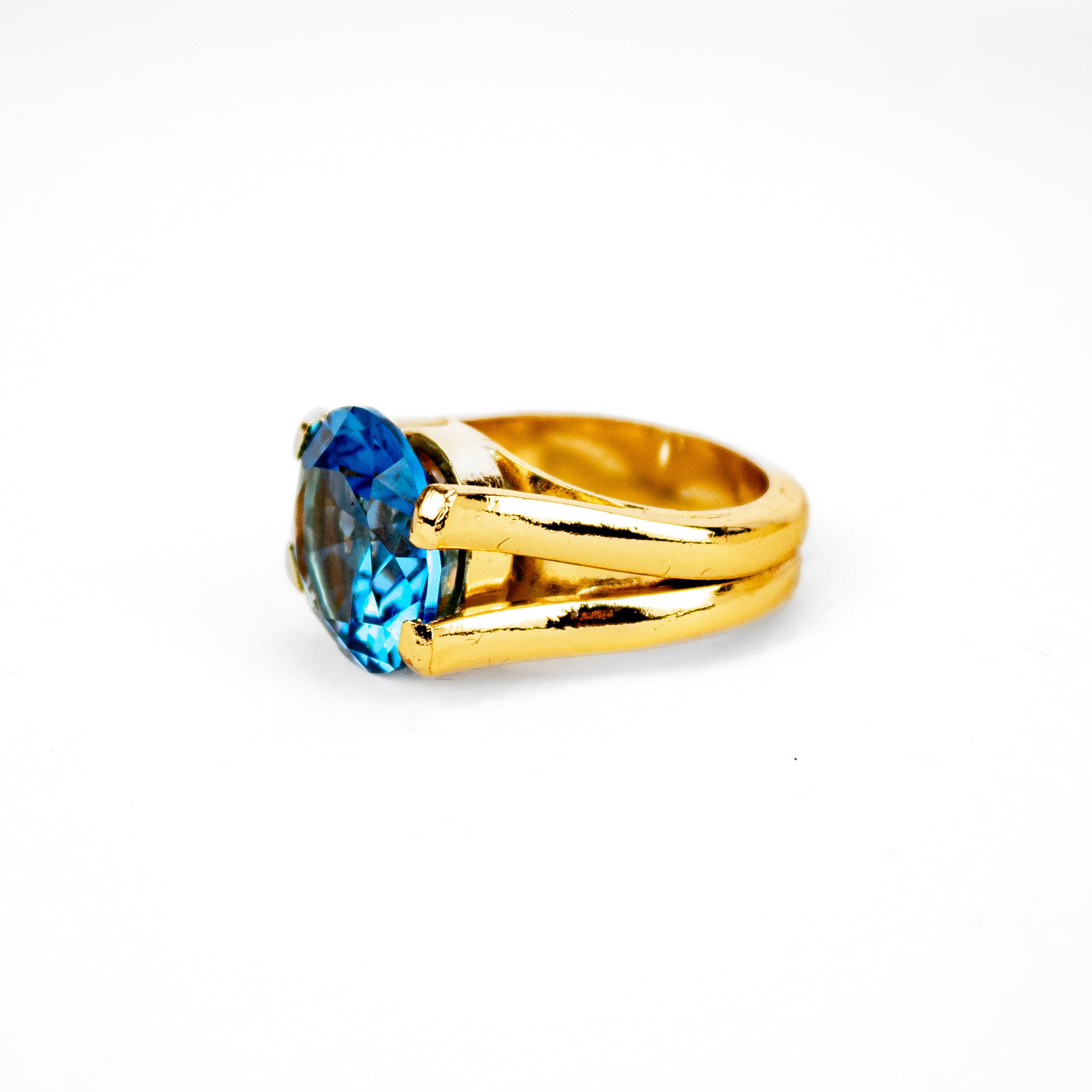 Anillo Circonita Azul