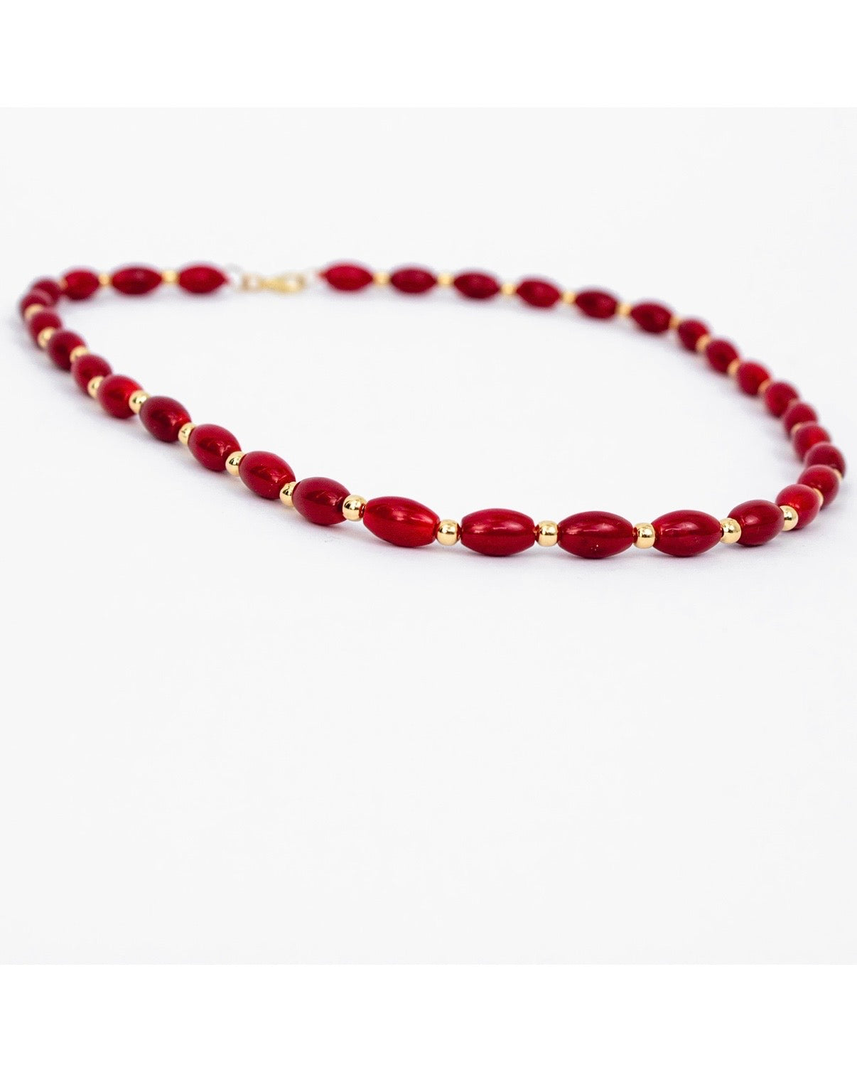 Collar Coral Ovalado