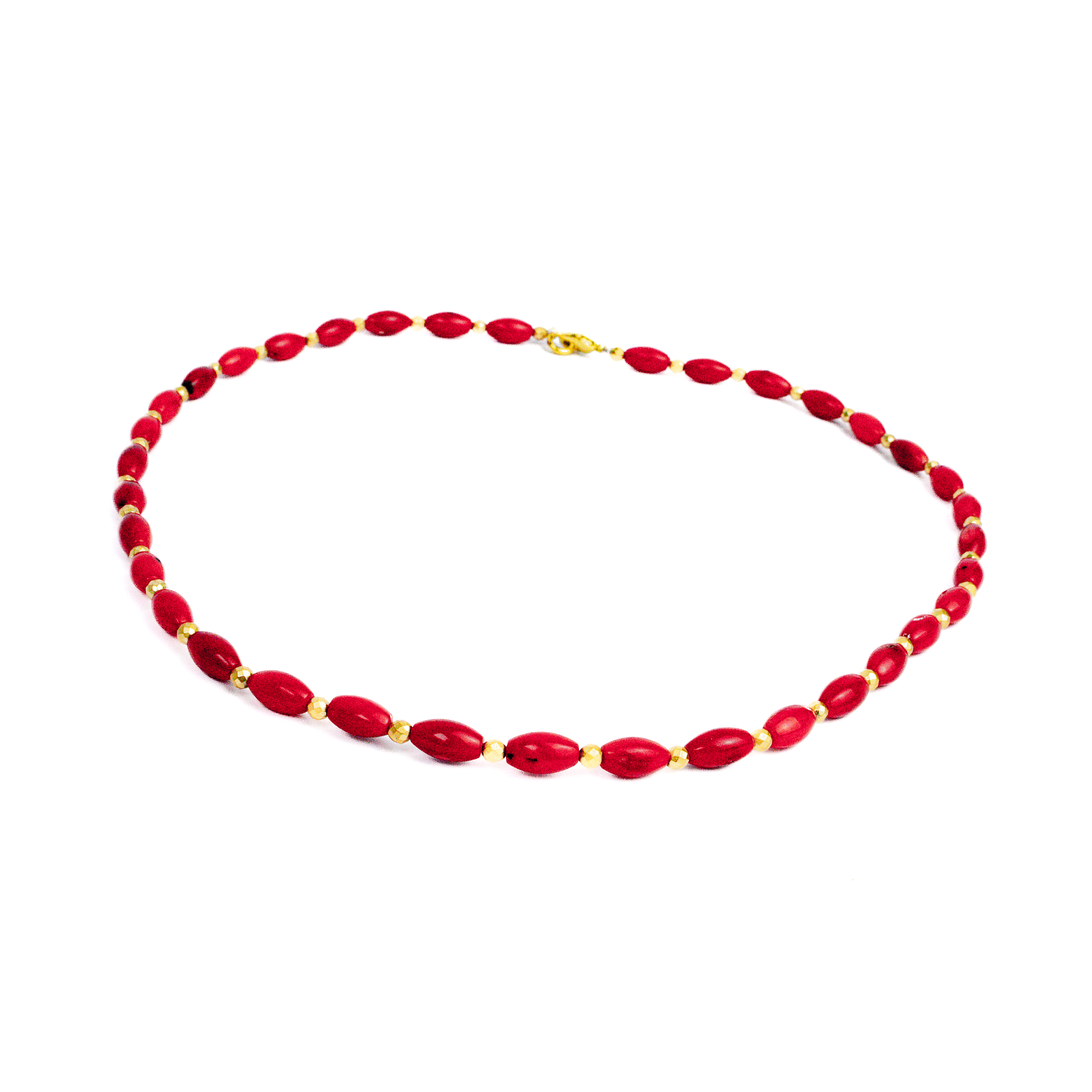 Collar Coral Ovalado
