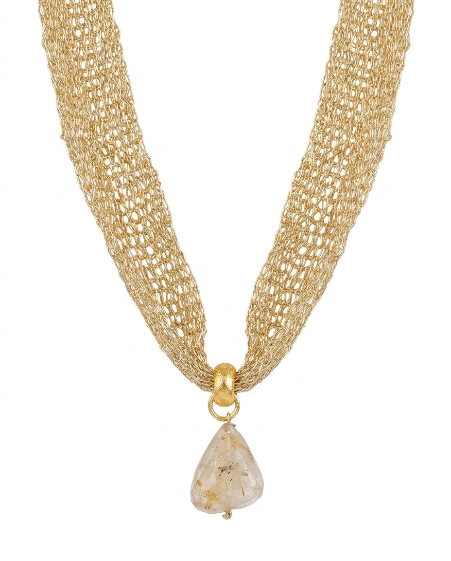Collar Malla Dorado