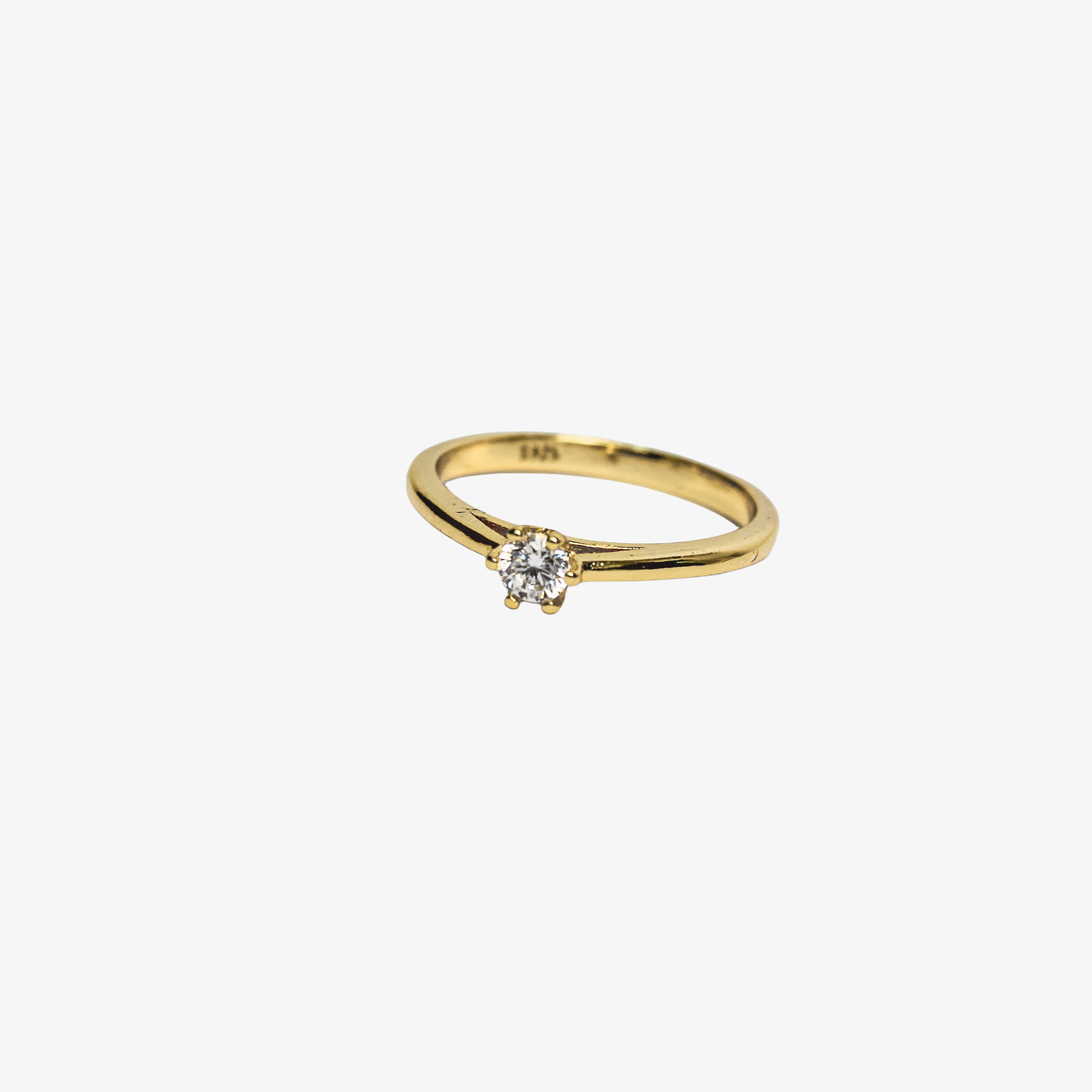 Anillo Solitario Gold