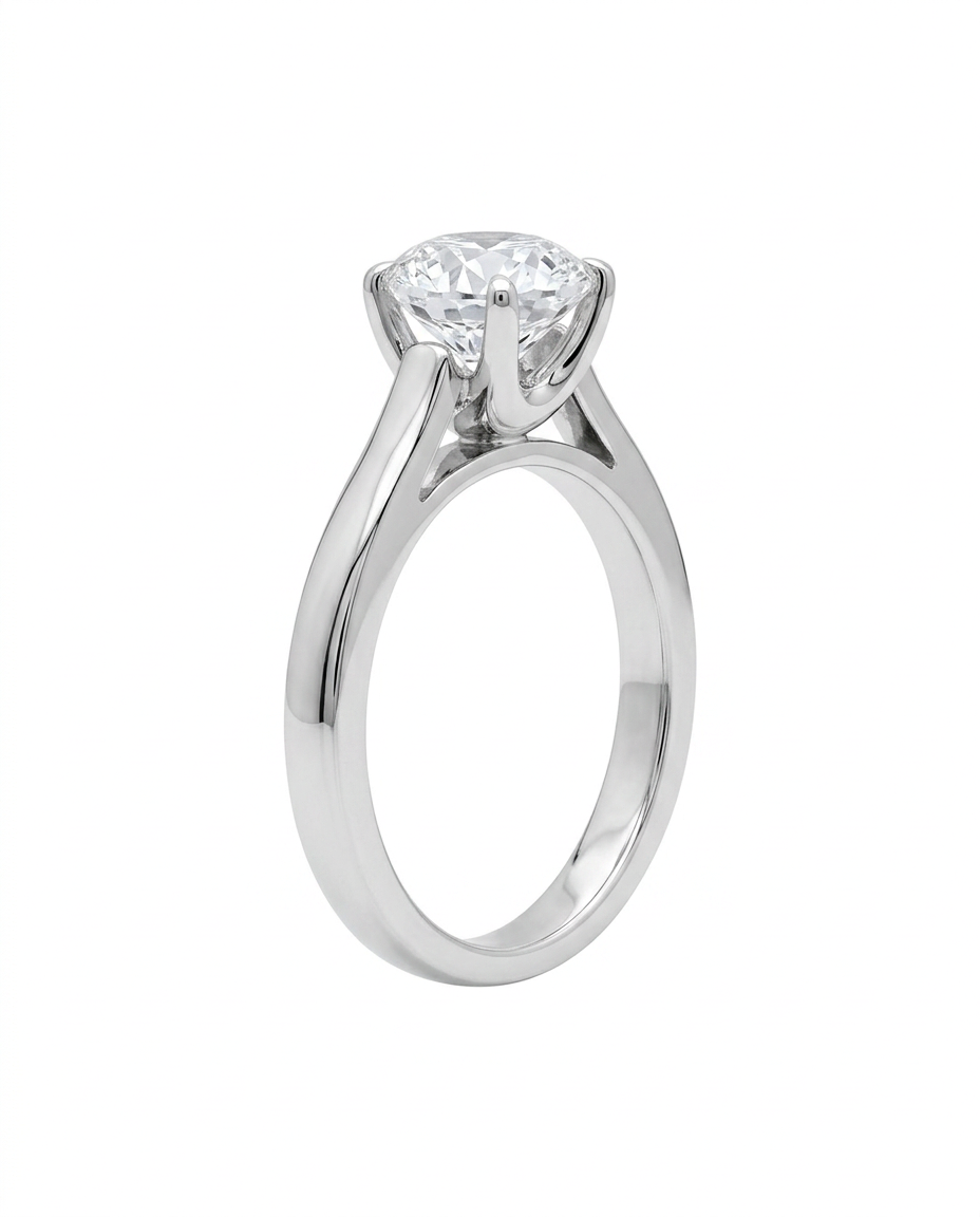 Anillo platino diamante 40 pts